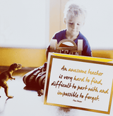 Bensgarden.com | Min. Case Pack // An Awesome Teacher Greeting Card, Single Folded Card or Boxed Set of 8 - Bensgarden.com