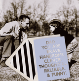 Bensgarden.com | Min. Case Pack // Dad You Are Brave Greeting Card, Single Blank Signature Card - Bensgarden.com