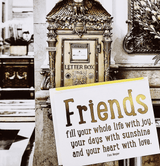 Bensgarden.com | Min. Case Pack // Friends Fill Your Whole Life Greeting Card, Single Folded Card or Boxed Set of 8 - Bensgarden.com