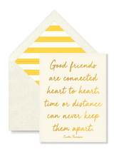 Min. Case Pack // Good Friends Greeting Card, Single Folded Card - Wholesale Ben's Garden