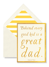 Bensgarden.com | Min. Case Pack // Great Dad Greeting Card, Single Folded Card or Boxed Set of 8 - Bensgarden.com