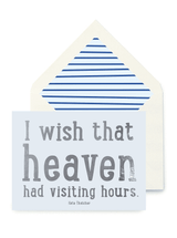 Bensgarden.com | Min. Case Pack // I Wish That Heaven Greeting Card, Single Folded Signature Card - Bensgarden.com