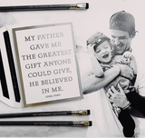 Bensgarden.com | Min. Case Pack // My Father Gave Me Greeting Card, Single Folded Card or Boxed Set of 8 - Bensgarden.com