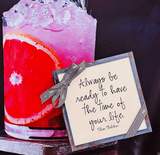 Min. Case Pack of 2 // Always Be Ready Copper & Glass Coasters, Set of 4 - Wholesale Ben's Garden