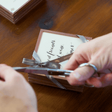 Min. Case Pack of 2 // I Choose My Friends Copper & Glass Coasters, Set of 4 - Wholesale Ben's Garden