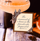 Min. Case Pack of 2 // The Ornament Of A House Copper & Glass Coasters, Set of 4 - Wholesale Ben's Garden