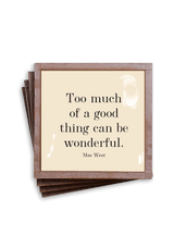 Min. Case Pack of 2 // Too Much Of A Good Thing Copper & Glass Coasters, Set of 4 - Wholesale Ben's Garden