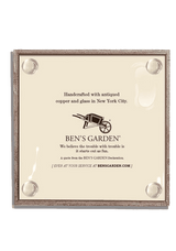 Min. Case Pack of 2 // Vintage Christmas Tree Copper & Glass Coaster, Set of 4 - Wholesale Ben's Garden
