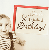 Bensgarden.com | Min. Case Pack // Smile. It's Your Birthday Greeting Card, Single Blank Card or Boxed Set - Bensgarden.com