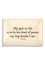 My Goal In Life Decoupage Glass Tray - Wholesale Ben's Garden