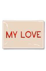 My Love Decoupage Glass Tray - Wholesale Ben's Garden