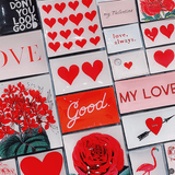 Nine Of Hearts Decoupage Glass Tray - Wholesale Ben's Garden