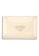No Act Of Kindness Decoupage Glass Tray