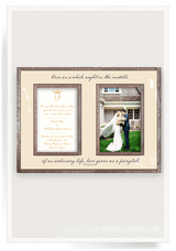Bensgarden.com | Once In A While Life Gives You A Fairytale, Double 5"x 7" Copper & Glass Photo Frame - Bensgarden.com