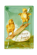 Peeps Balancing Act Decoupage Glass Tray - Wholesale Ben's Garden