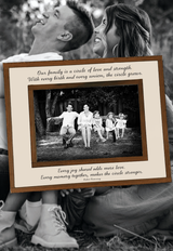 Our Family Is A Circle Copper & Glass Photo Frame