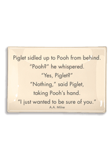 Piglet Sidled Up To Pooh Decoupage Glass Tray - Wholesale Ben's Garden