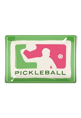 Play Pickleball Decoupage Glass Tray - Wholesale Ben's Garden