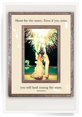 Bensgarden.com | Shoot For The Moon Copper & Glass Photo Frame - Bensgarden.com