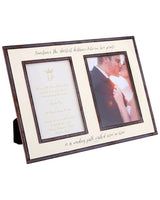 Sometimes The Shortest, Double 5"x 7" Copper & Glass Photo Frame