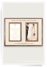 Bensgarden.com | Sometimes The Shortest, Double 5"x 7" Copper & Glass Photo Frame - Bensgarden.com