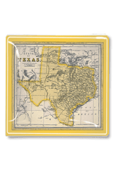 State of Texas Golden Decoupage Tray - Wholesale Ben's Garden