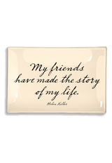 Story Of My Life 4"x 9" Decoupage Glass Tray - Wholesale Ben's Garden
