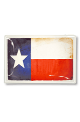 Texas Flag Decoupage Glass Tray - Wholesale Ben's Garden
