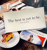 The Best Is Yet To Be Decoupage Glass Tray - Wholesale Ben's Garden