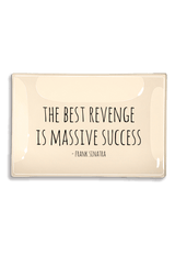 The Best Revenge Is Massive Success Decoupage Glass Tray - Wholesale Ben's Garden