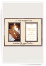 Bensgarden.com | The Best Thing To Hold Onto, Double 5"x 7" Copper & Glass Photo Frame - Bensgarden.com