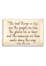 The Best Things In Life Are Decoupage Glass Tray - Wholesale Ben's Garden