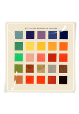 Key To The Meaning Of Colours Square Decoupage Glass Tray