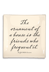 The Ornament Of A House Decoupage Glass Tray - Wholesale Ben's Garden