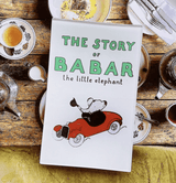 The Story of Babar Jacket Decoupage Glass Tray - Wholesale Ben's Garden