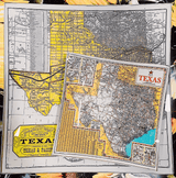 Touring Texas State Map Decoupage Glass Tray - Wholesale Ben's Garden