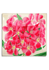 Tropical Pink Flower Decoupage Glass Tray - Wholesale Ben's Garden