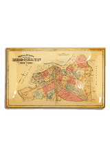Vintage Brooklyn Map Decoupage Glass Tray - Wholesale Ben's Garden