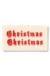 Vintage Christmas Christmas Decoupage Glass Tray - Wholesale Ben's Garden