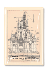 Vintage Disneyland Map Decoupage Glass Tray - Wholesale Ben's Garden