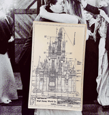 Vintage Disneyland Map Decoupage Glass Tray - Wholesale Ben's Garden