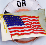 Vintage Flying Flag Decoupage Glass Tray - Wholesale Ben's Garden