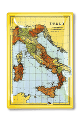 Vintage Italy No. 1 Decoupage Glass Tray - Wholesale Ben's Garden