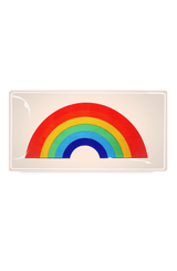 Vintage Rainbow Decoupage Glass Tray - Wholesale Ben's Garden