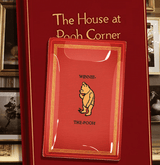 Bensgarden.com | Vintage Red Winnie The Pooh Jacket Decoupage Glass Tray - Bensgarden.com