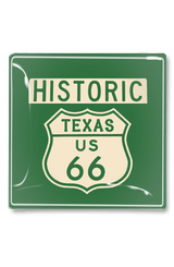 Vintage Texas Route 66 Sign Decoupage Tray - Wholesale Ben's Garden