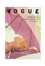 Vintage Vogue Pink Umbrella Decoupage Glass Tray - Wholesale Ben's Garden