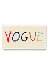 Vintage Vogue Watercolor Decoupage Glass Tray - Wholesale Ben's Garden