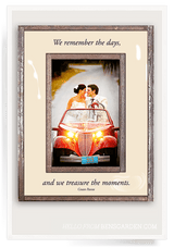 Bensgarden.com | We Remember The Days Copper & Glass Photo Frame - Bensgarden.com