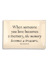 When Someone You Love Becomes A Memory Decoupage Glass Tray
